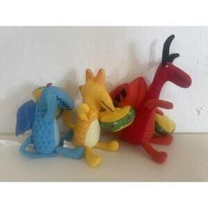 DRAGONS LOVE TACOS mini doll plush toy set of 3 small from children book